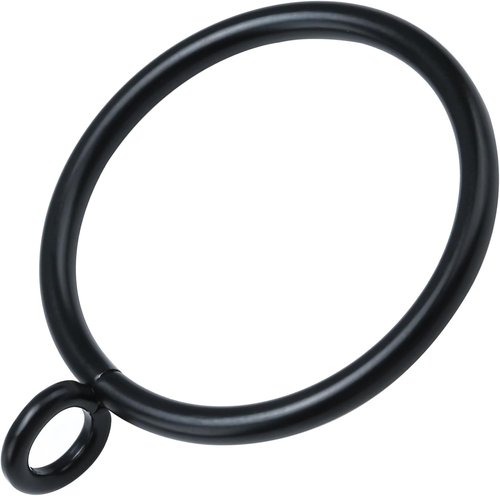 44 Pack Metal Curtain Rings by [Brand Name] - Durable Drapery Rings for Pinch Pleat Curtains | 1.5 Inch ID, Fits Up to 1.2 Inch Rod (Black)