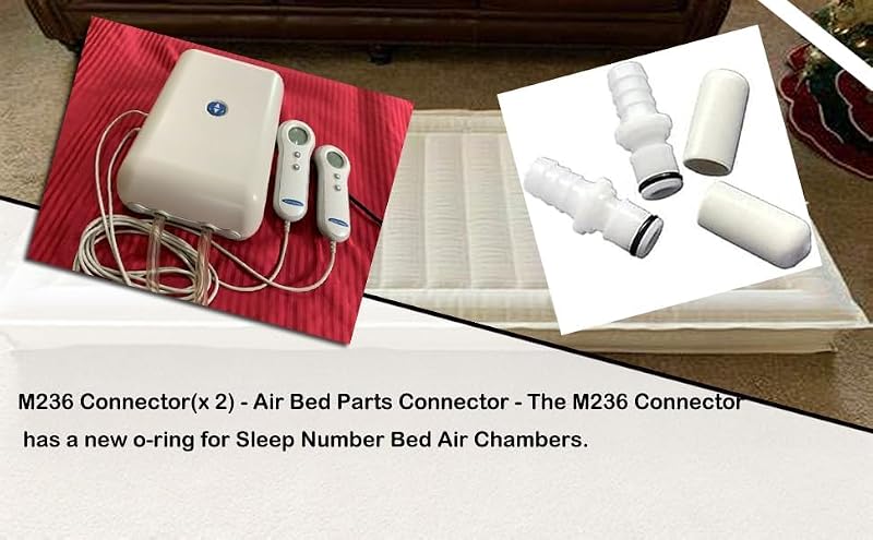 M236 Male Connectors & Caps for Sleep Number Bed Air Chambers