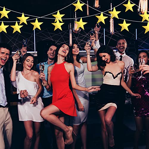 80 Pcs 6-Inch Gold Glitter Star Cutouts - Writable Cardstock Party Decor