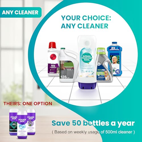 Refillable Floor Cleaner Solution Bottle for Power Mops - 720ml / 24 oz