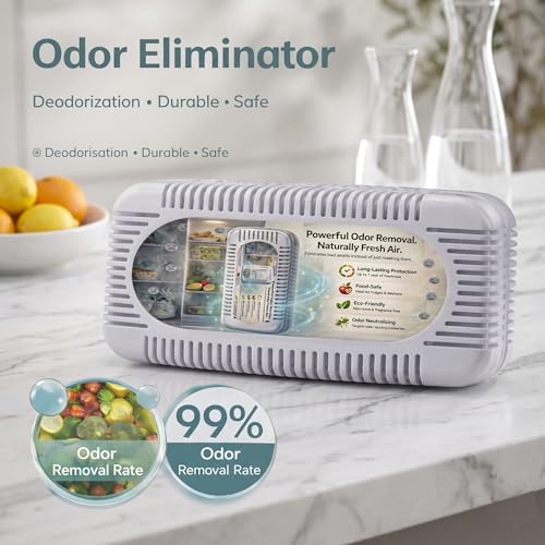 Activated Charcoal Refrigerator Deodorizer & Odor Absorber 2 Pack