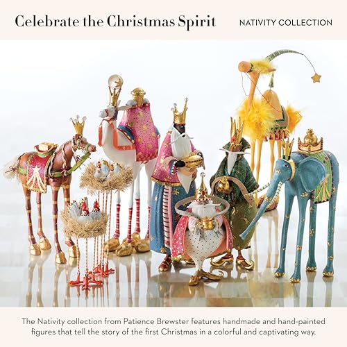 Hand-Painted Nativity Camel Figurine - 11" Christmas Tabletop Decor