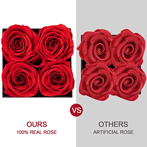 Preserved Real Rose in Gift Box - Long-Lasting Eternal Flower for Her