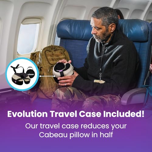 Travel Neck Pillow with 360-Degree Support | Memory Foam, Attachment Straps