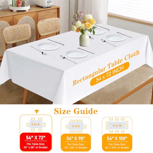 Waterproof Vinyl Table Pad Protector with Flannel Backing, 54" x 72"