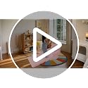 2-in-1 Foldable Toddler Couch and Floor Seat for Kids Ages 1-4