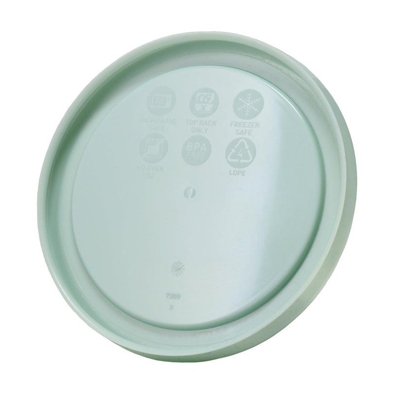 Pyrex 7200-PC 2-Cup Sage Green Food Storage Replacement Lid (2-Pack) - Made in USA