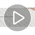 Ruggnovea Extra Thick Chenille Bath Mat 32x20 Non-Slip White