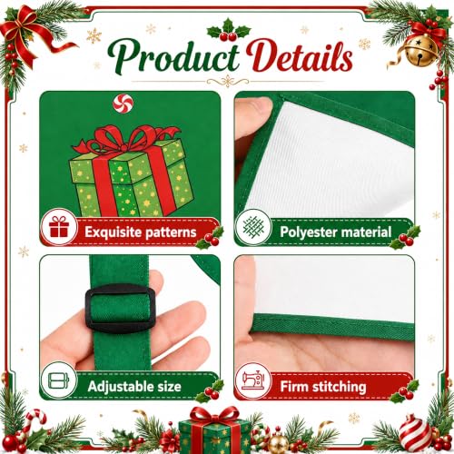 Christmas Matching Apron Set for Couples - Extra Large Holiday Kitchen Outfits