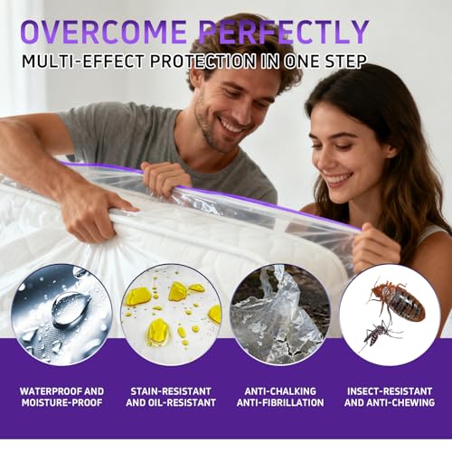 Heavy Duty Mattress Bag - 6 Mil Waterproof & Tear-Resistant, Full Size