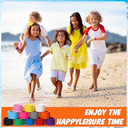 Lake Blue Silicone Rubber Slap Bracelets - Safe & Soft Wristbands for Kids & Adults