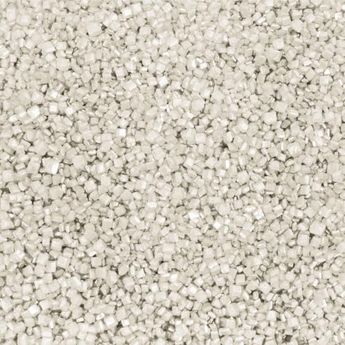 Bakell 4oz White Glitter Rimming Sugar for Cocktails & Baking - Edible Garnish
