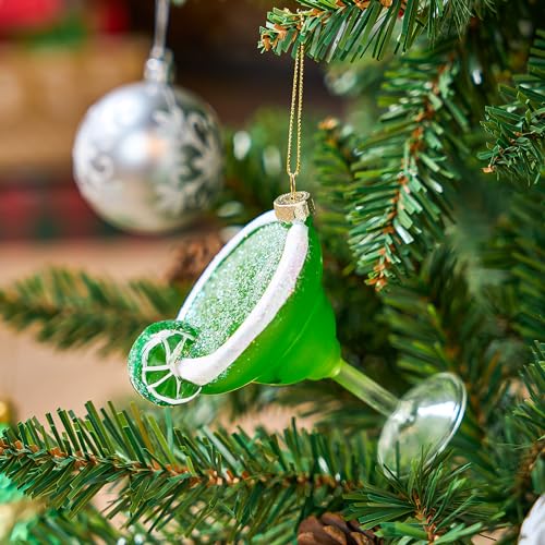 Joiedomi Mini Margarita Christmas Ornament - Fun Cocktail Glass Holiday Decor