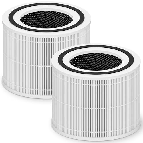 3-in-1 Replacement Air Purifier Filter 2-Pack Activated Carbon