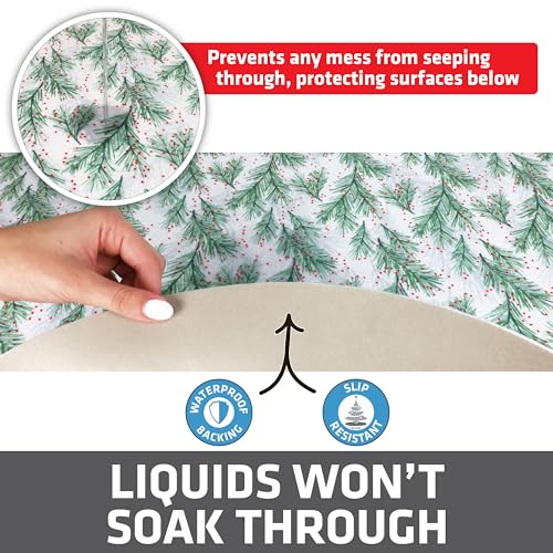 Christmas Tree Stand Mat 28 Inch - Absorbent Waterproof Floor Protector