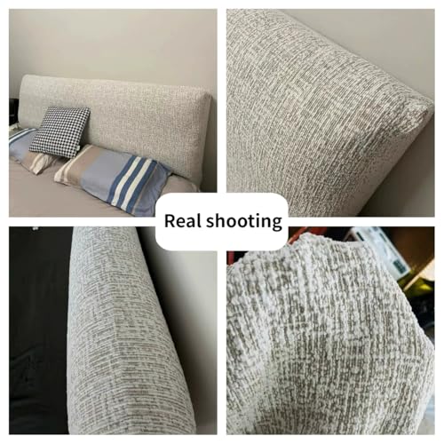 Stretch Fabric Headboard Cover for Full, Queen, King Beds - Dustproof Protector