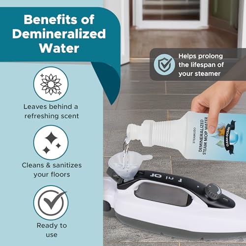 Demineralized Steam Mop Water Solution - Clean Ocean Scent, 32 oz