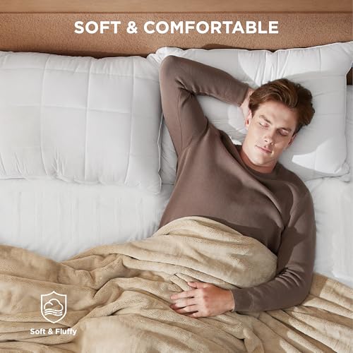 Heated Mattress Pad Queen - Fast Heating Electric Bed Warmer, 10 Heat Settings, Dual Control