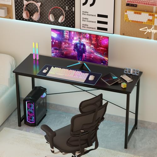Sweetcrispy 40-Inch Small Computer Desk for Home Office Black