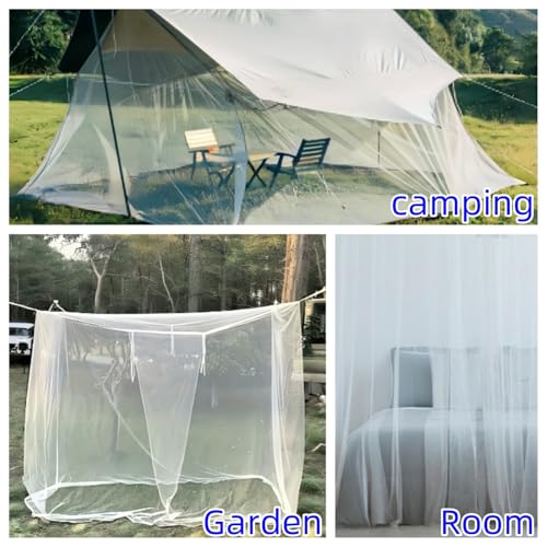 King Size Portable Mosquito Net Canopy for Bed & Patio - 79 x 79 Inch