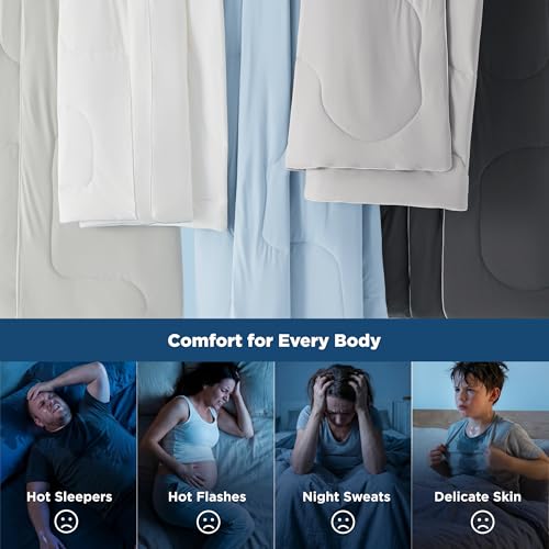 Bedsure Cooling Blanket for Hot Sleepers - Queen Size Breathable Summer Blanket