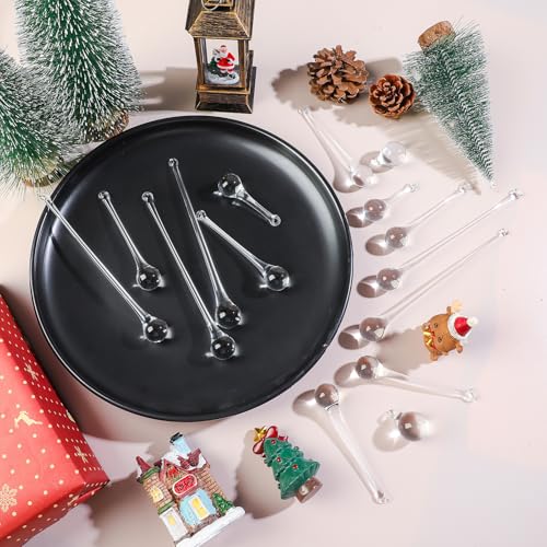 40pcs Clear Glass Teardrop Ornaments for Chandelier Crystals & Holiday Decor