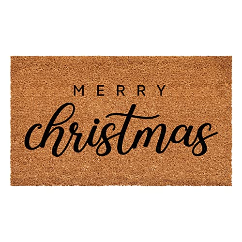 Calloway Mills Classic Christmas Doormat 24x48 Multi Color Coir, Vinyl Backing
