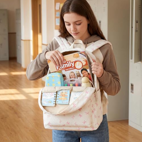 Girls School Backpack Set with Matching Lunch Bag and Pencil Case