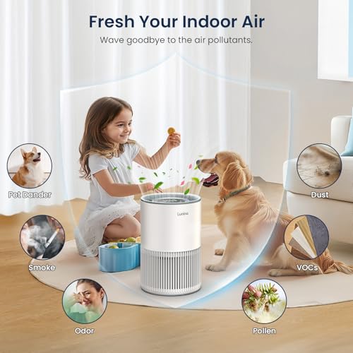 H13 True HEPA Air Purifier for Large Rooms with Fragrance and Sleep Mode