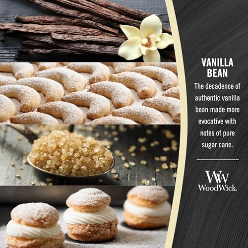 Vanilla Bean Scented Hourglass Candle with Crackling Wood Wick, 9.7 oz