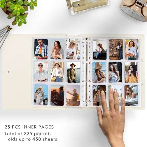 A4 Kpop Photocard Binder, 450 Pocket Photo Album for Mini Instant Photos