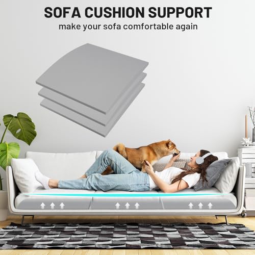 Sofa Cushion Support Pads for Sagging Couch Seats - 20x20x2 Inch, Set of 3