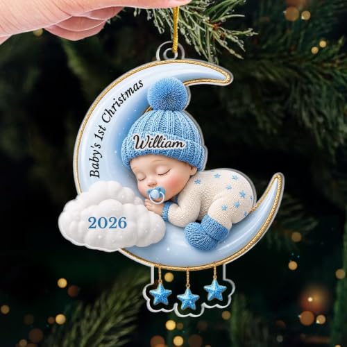 Personalized Baby's First Christmas Acrylic Ornament Keepsake