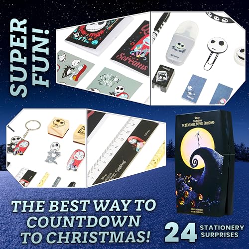 24-Day Christmas Countdown Advent Calendar with Stationery & Accessories