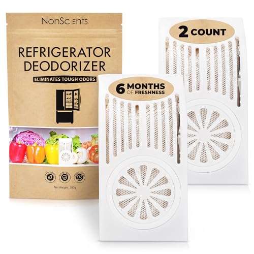 Refrigerator Deodorizer Odor Eliminator 2 Pack Activated Charcoal