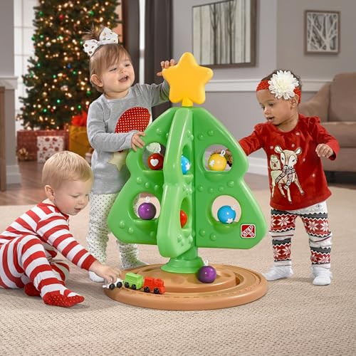 Kids Interactive Toddler Christmas Tree Toy Set with Ornaments & Mini Train
