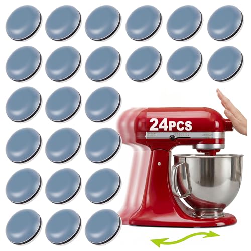 24 PCS Self-Adhesive Kitchen Appliance Sliders for Easy Countertop Movement