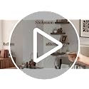 12-Inch White Floating Wall Shelves - Set of 2 Modern Wooden Hanging Shelves