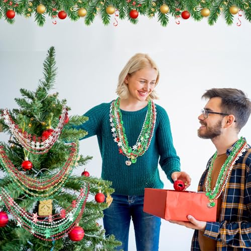 Civaner 300 Pcs Snow Christmas Bead Necklaces Bulk – Gift Idea