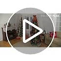 Red Poinsettia 4' Pull-Up Christmas Tree - Fox Valley Traders, Northwoods Greenery