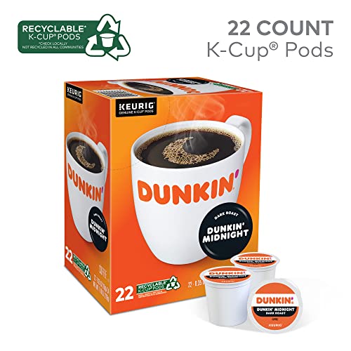Dunkin Donuts K-Cup Pods, Original Dark Roast, 22/box