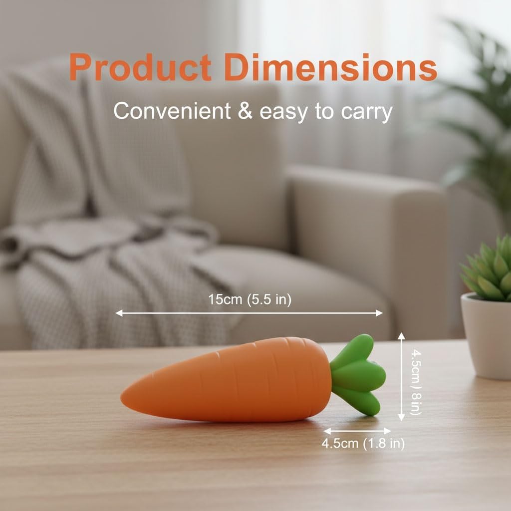 Skiennix Carrot Stress Relief Toy - Realistic Moldable Fidget Ball for Easter Gifts | Giant Size