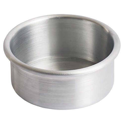 Winco Heavy-Duty Round Aluminum Layer Cake Pan, 4" x 2"
