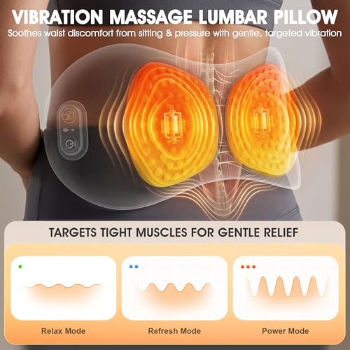Rechargeable Triple Fusion Back Massager with Heat & Vibration
