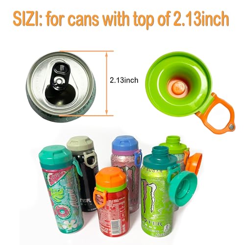 Magnetic Soda Can Lids - 4 Pack Reusable Airtight Covers for Standard Cans