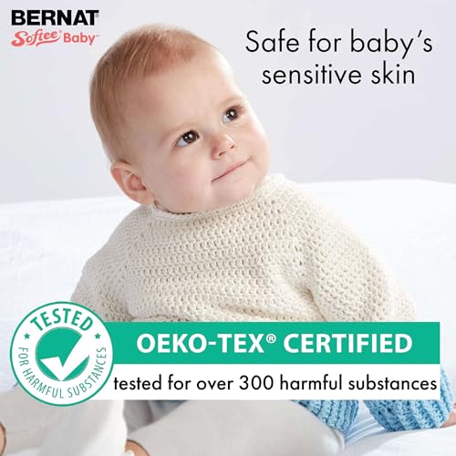 Bernat Softee Baby Aqua Yarn - 3 Pack of 141g/5oz - Acrylic - 3 DK (Light) - 362 Yards - Knitting/Crochet