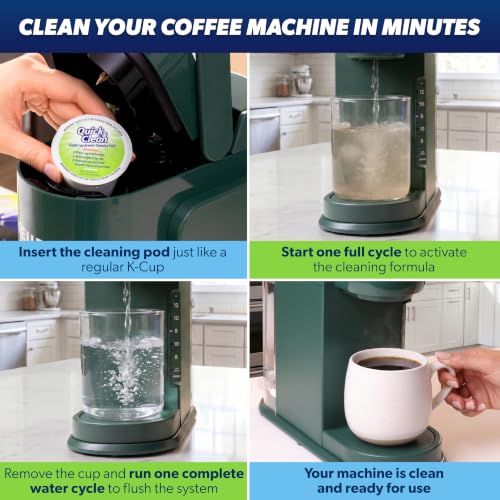 Single Serve Coffee Machine Cleaner Pods - Eco-Friendly Cleaning Cups (6-Pack)