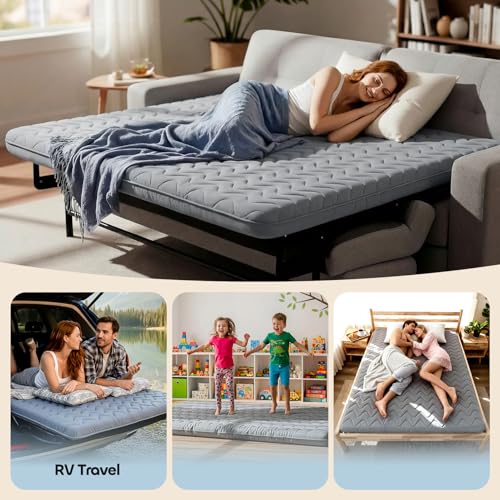 3.5-Inch Extra Firm Japanese Floor Mattress, Foldable 5-Layer Futon Bed