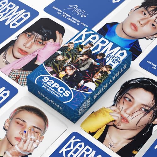 55-Piece K-Pop Album Lomo Photo Card Set with 32 Laptop Stickers