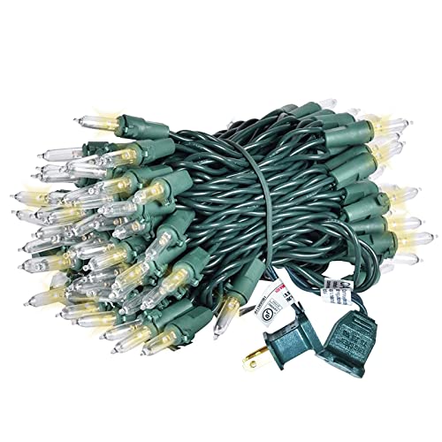Boltigen Warm White 100 LED Twinkle Christmas String Lights 33ft Indoor Outdoor